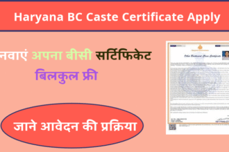 Haryana BC Caste Certificate Apply 2025: इस तरह बनवाएं अपना बीसी सर्टिफिकेट