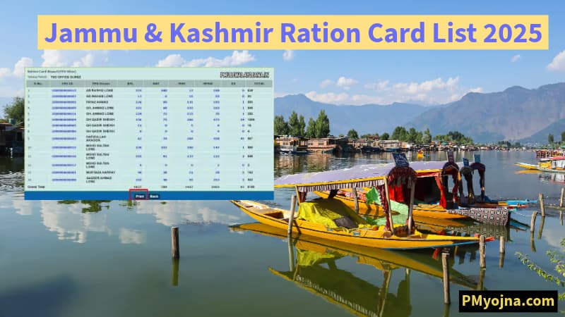 Jammu & Kashmir Ration Card List 2025