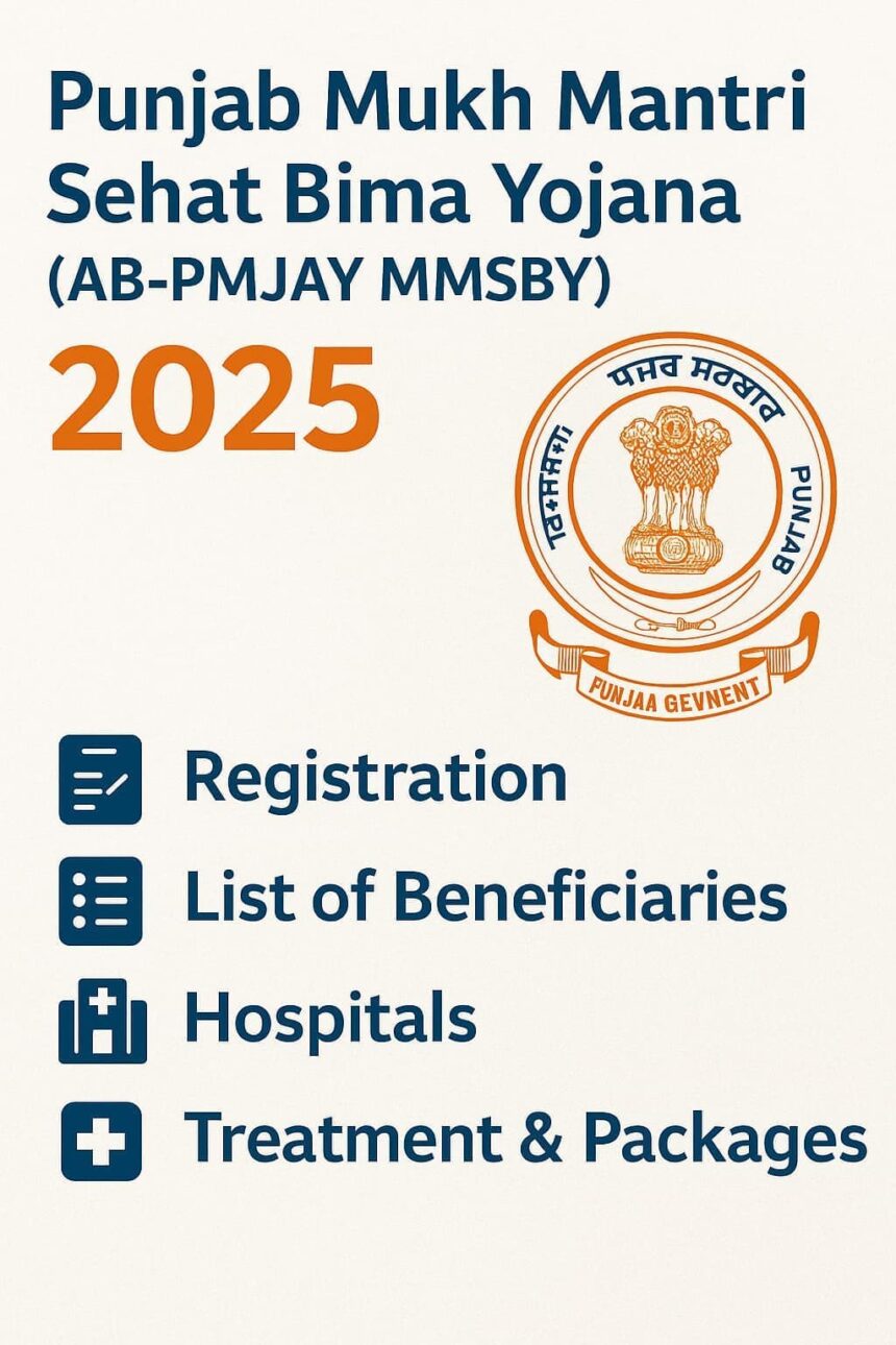 Punjab Mukh Mantri Sehat Bima Yojana (AB-PMJAY MMSBY) 2025 –