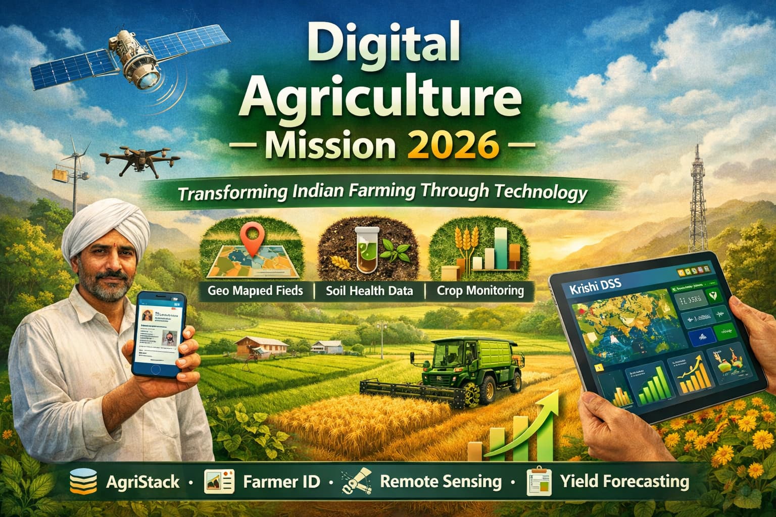 Digital Agriculture Mission 2026: Transforming Indian Farming Through Technology - PMYojna.com