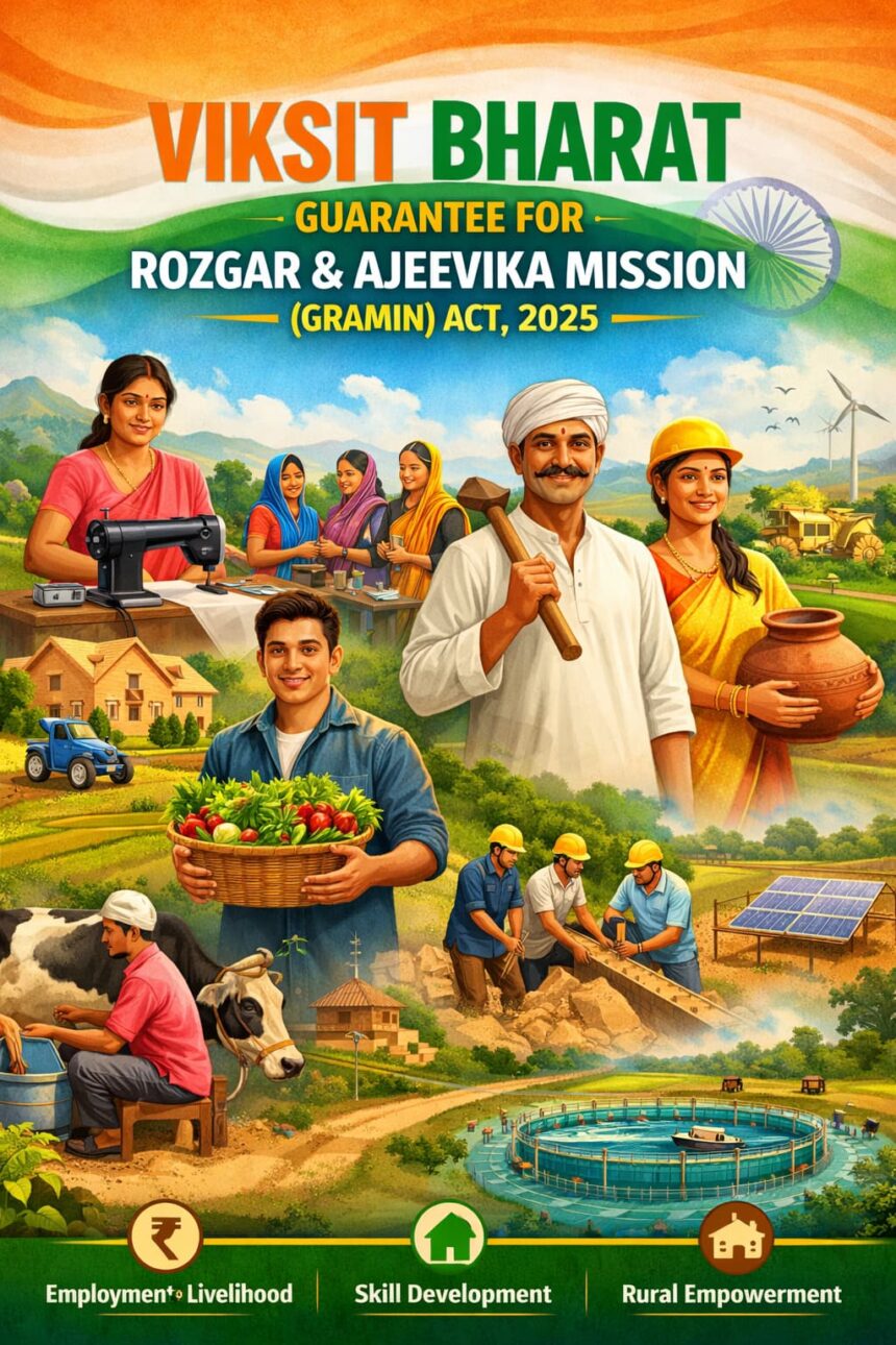 Viksit Bharat – Guarantee for Rozgar and Ajeevika Mission (Gramin) Act, 2025: Complete Guide