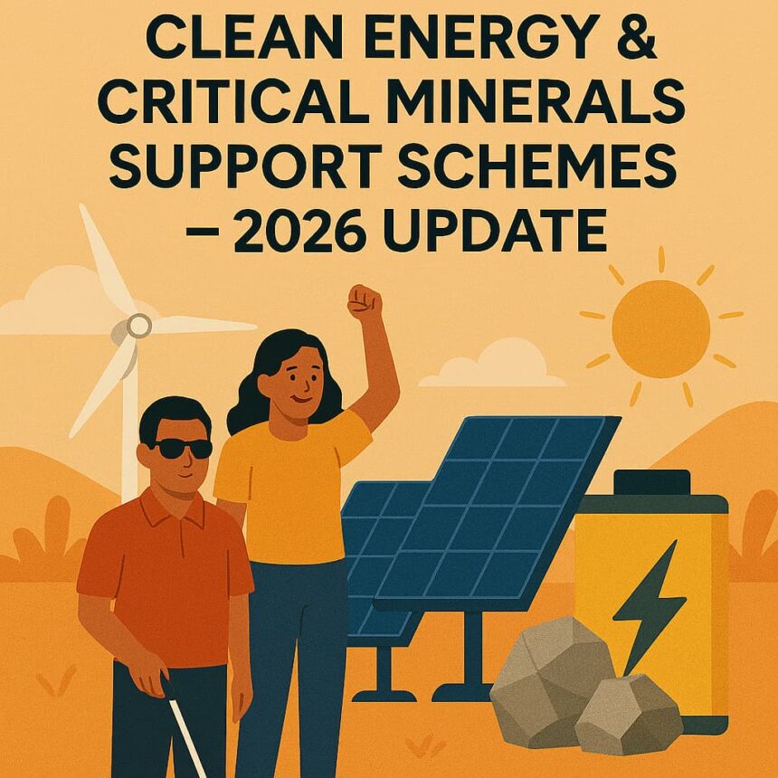 Clean Energy & Critical Minerals Support Schemes –