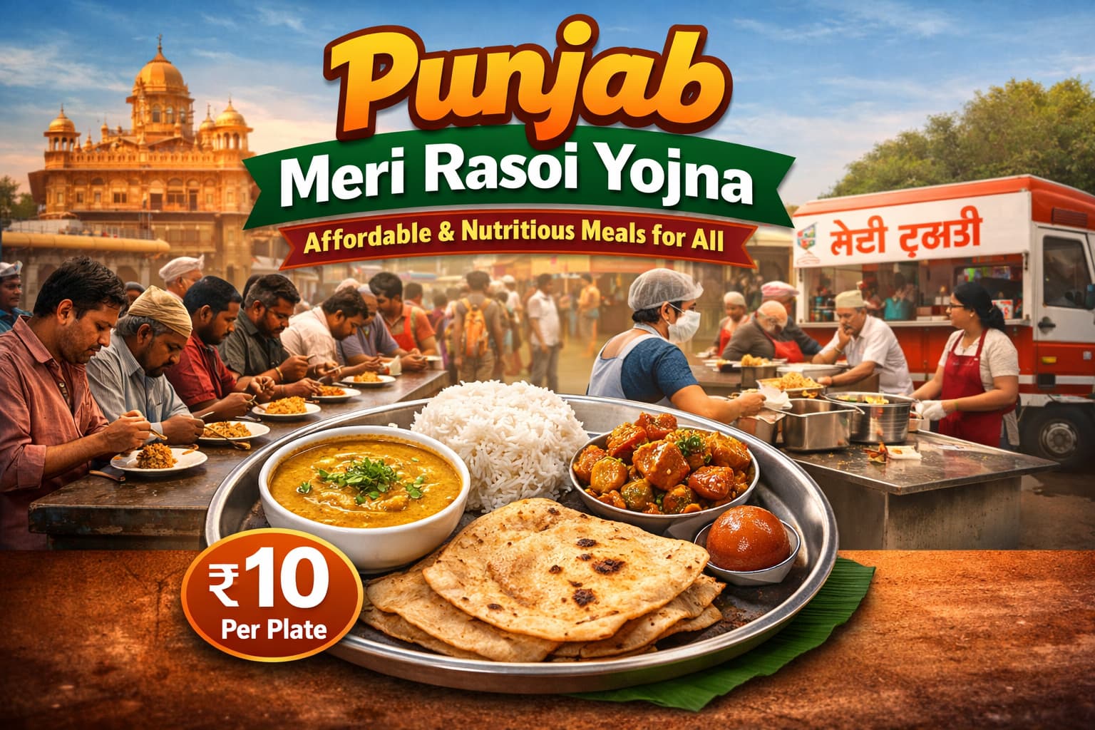 Punjab Meri Rasoi Yojna Affordable Food Scheme