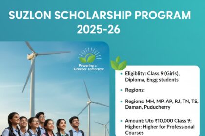 Suzlon Scholarship Program 2025-26
