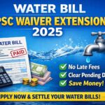 water bill late payment surcharge waiver, water bill penalty relief, water bill settlement scheme